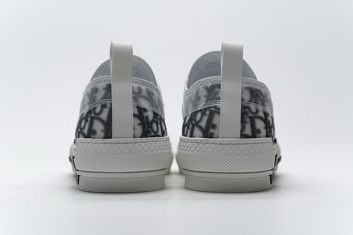 Dior B23 HT Oblique Transparency Low H565 White Black - Image 7