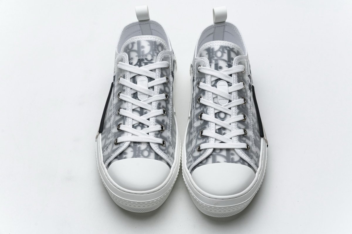 Dior B23 HT Oblique Transparency Low H565 White Black - Image 4