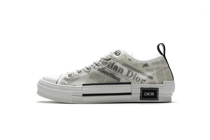Dior B23 Low Top Daniel Asham Newspaper