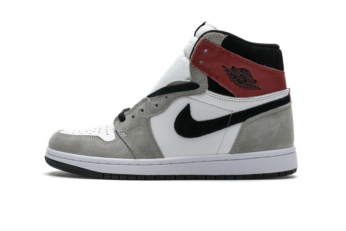 555088-126 Air Jordan 1 High Smoke Grey Red