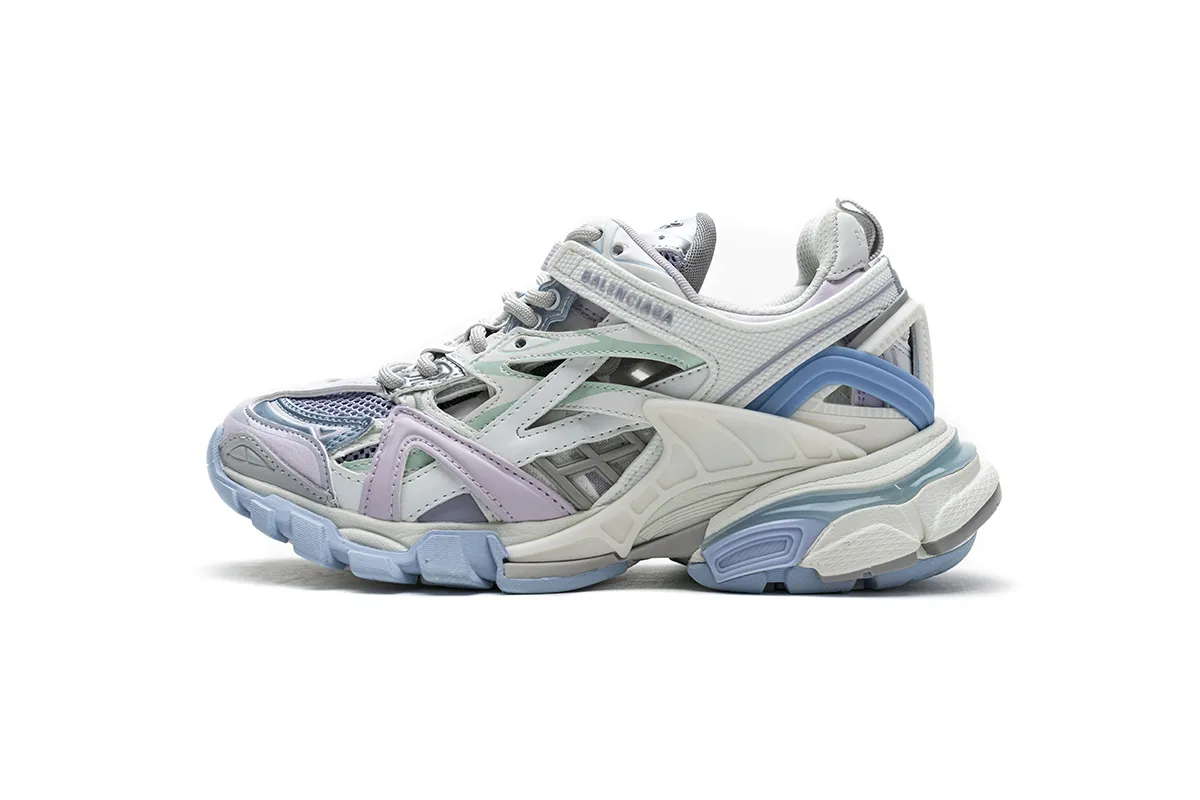 Balenciaga track 2 sneaker white light blue