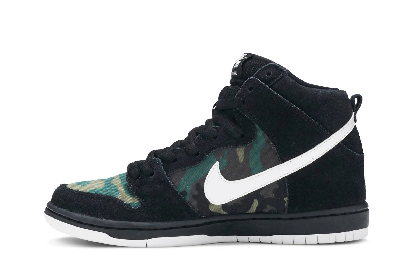 BQ6826-001 Nike SB Dunk High Pro Camo Black - View 3