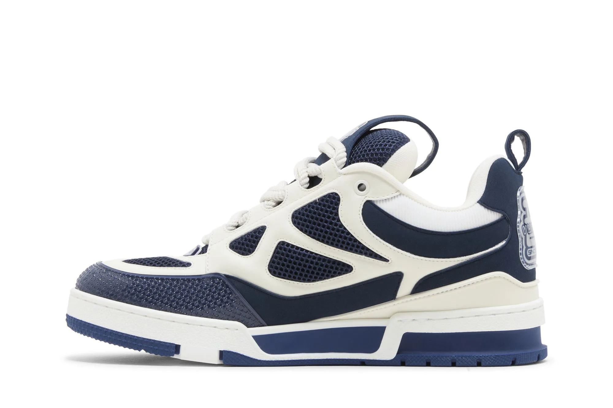 L V Skate Sneaker Marine White